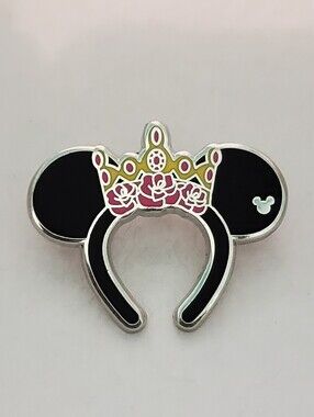 Disney Pin Trading HKDL Princess Tiara Crown Ears Headband Hidden Mickey Pin
